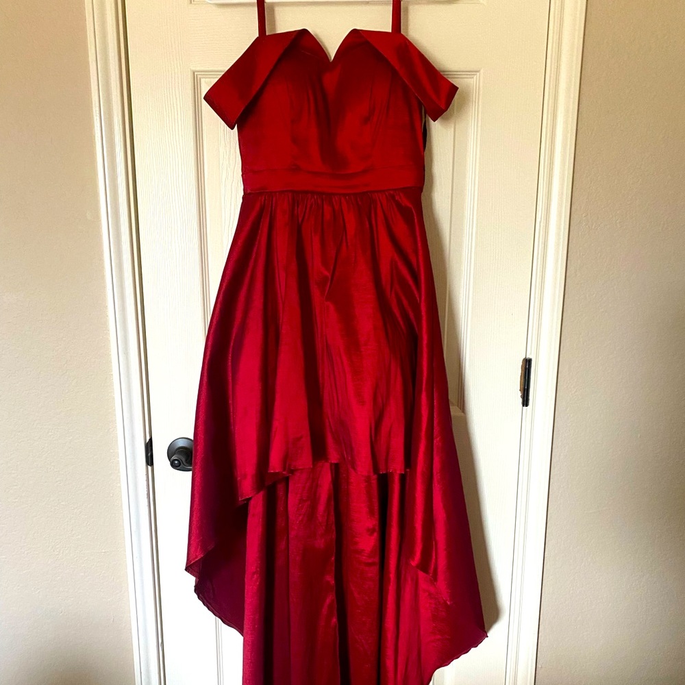 STUNNING Satin Red Party/Evening Dress